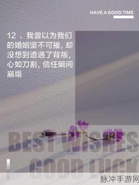 探索婚姻裂痕,体验离婚心路历程——给我离婚手游深度解析