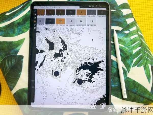 画廊奇遇，沉浸式数字填色游戏绘画彩剧情解锁新体验