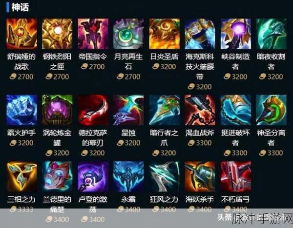 lol 装备改动:1. 《英雄联盟》装备更新:战术调整与新策略启示