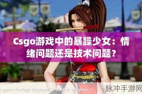 CSGO暴躁少女免费看:1. 《CSGO暴躁少女:游戏中的情绪风暴与成长