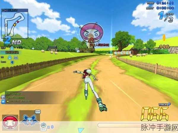 天空滑轮跑酷新体验,休闲体育小游戏的极致魅力
