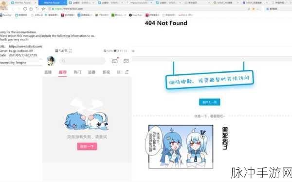b站404:1. “当你打开B站却发现404页面的那些瞬间”