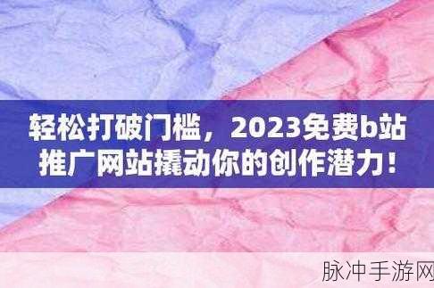 2023b站推广入口免费