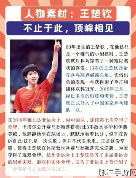 蔡振华 王楚钦:蔡振华与王楚钦:乒坛新星的崛起之路探讨