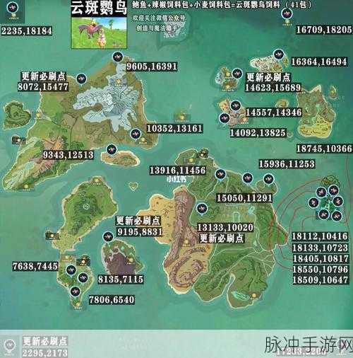 创造与魔法云斑鹦鸟寻觅与捕捉全攻略