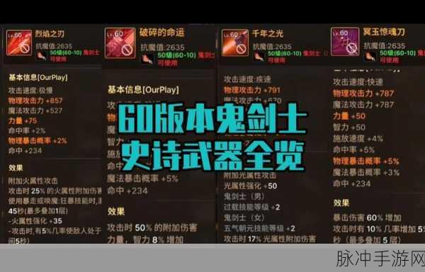 DNF史诗手炮全解析,哪里爆?哪个强?