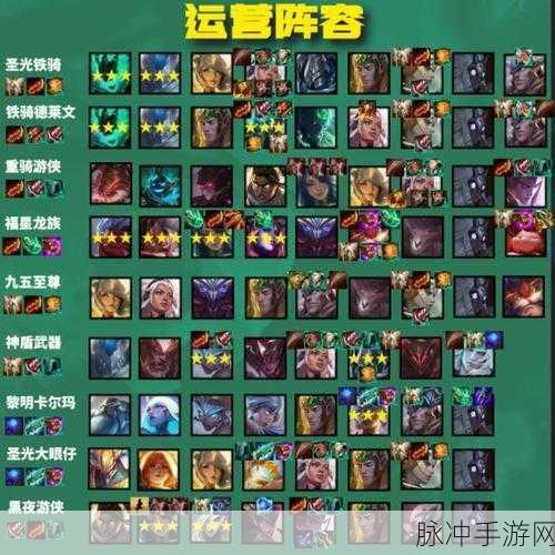 云顶之弈新版本,铁骑哨神盾武器阵容深度解析