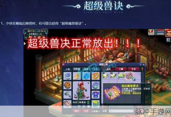 梦幻西游兽决价格全解析,玩家必备指南