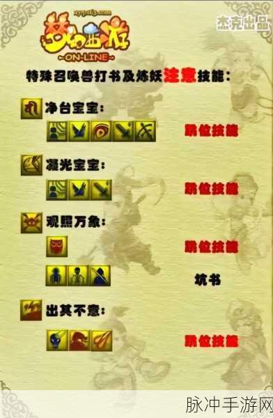 梦幻西游手游,各门派变身技能加点全攻略