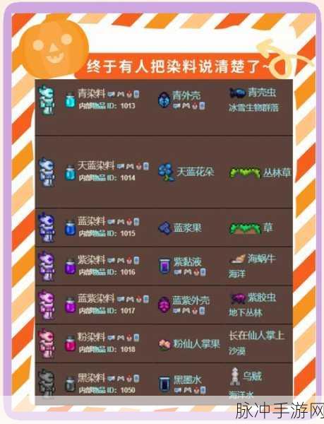 泰拉瑞亚彩虹颜料制作全攻略