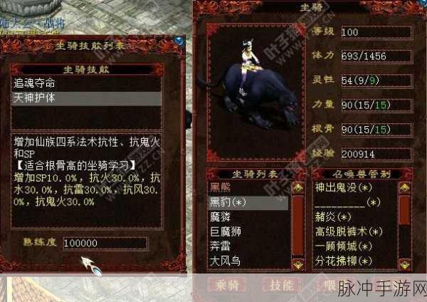 大话西游2深度解析,1-5坐骑技能搭配全攻略