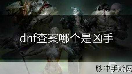 DNF阿拉德侦探事务所，揭秘最终凶手身份