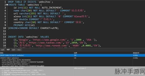MySQL数据库高级查询,解锁手游数据奥秘的实战宝典