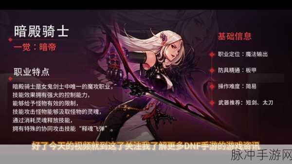 地下城与勇士手游,暗帝的深度剖析与实战指南