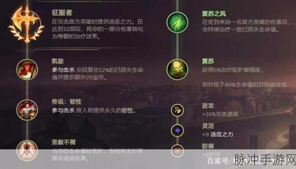 称霸手游战场,诺克萨斯之手天赋符文全解析