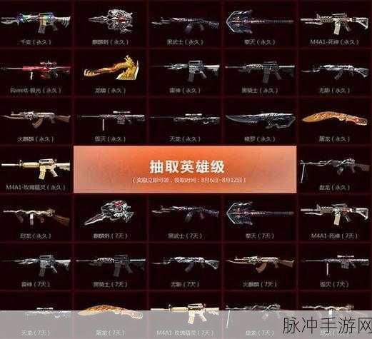 CF 赛事武器获取全攻略,你准备好了吗?