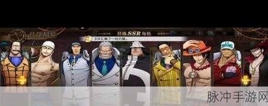海贼王燃烧意志SSR自选角色深度解析