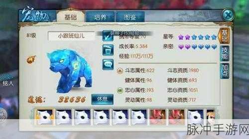 诛仙手游深度探索,狐狸宠物获取与属性提升全攻略