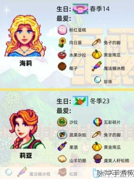 星露谷物语,妻子角色的多样功能解析