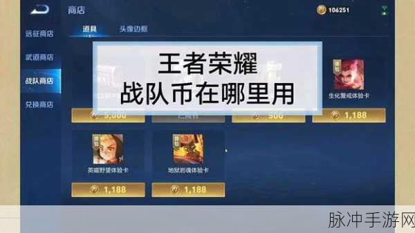 王者荣耀,解锁战队荣耀,兑换你的专属徽章