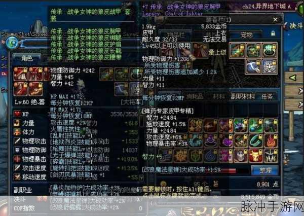 DNF85级版本女弹药，刷图装备全解析