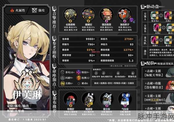 绝区零伊芙琳主 C 阵容的绝佳组合策略