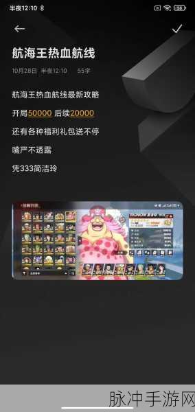 航海王热血航线，小队决战活动全攻略指南