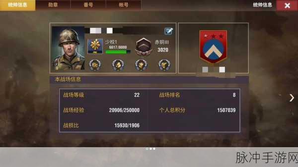 二战风云2军衔升级全攻略,解锁荣耀之路