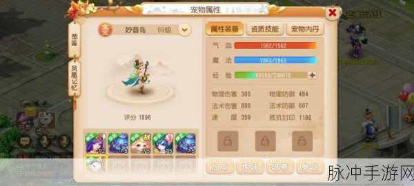 梦幻西游手游,揭秘妙音鸟主动技能与玩法