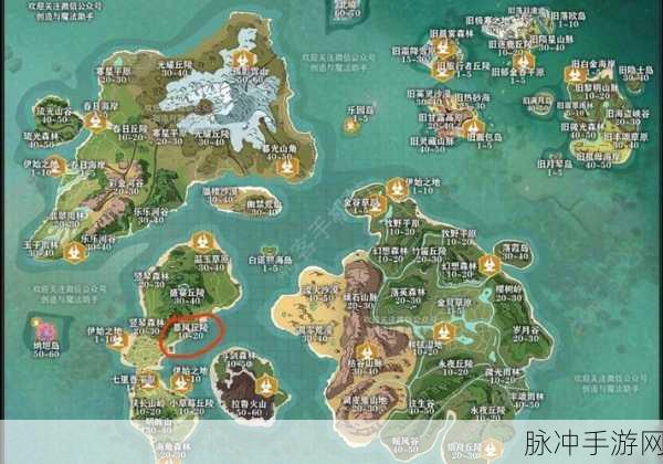 创造与魔法蓝莲寻觅之旅,全地图分布详解