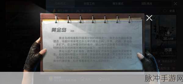 和平精英黄金岛,揭秘神秘岛屿的上线历程