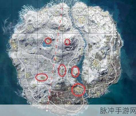 绝地求生,揭秘雪地地图安全门的隐秘分布