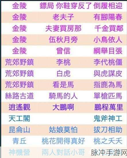 倩女幽魂情义任务深度解析,成语之旅,情义无边
