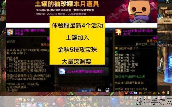 DNF探索之旅,揭秘能开出宠物的神秘罐子