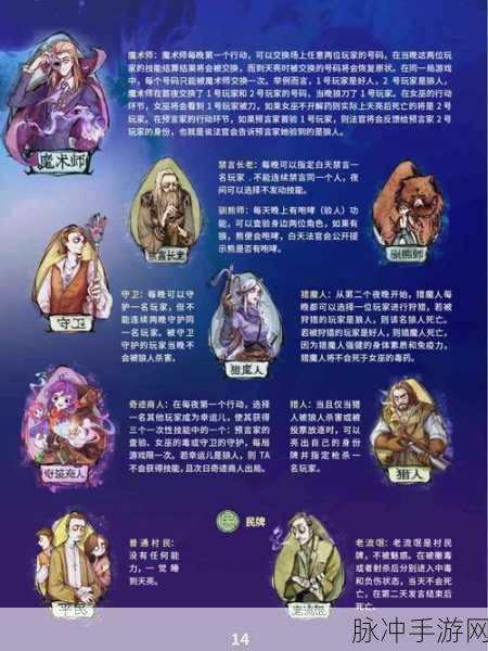 狼人杀角色大盘点,探索多样角色与策略
