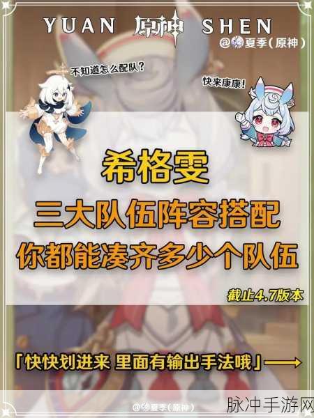 原神希格雯阵容配队深度探索,策略与思路全揭秘