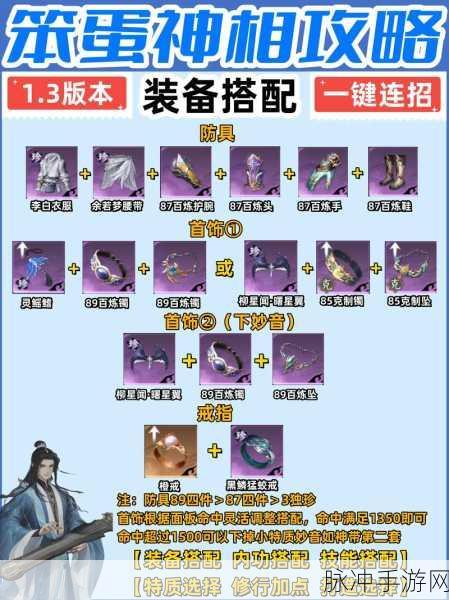 楚留香秘籍装备深度解析,五大神功助你称霸江湖
