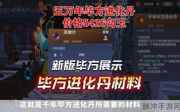 妄想山海天狗进化丹材料全攻略