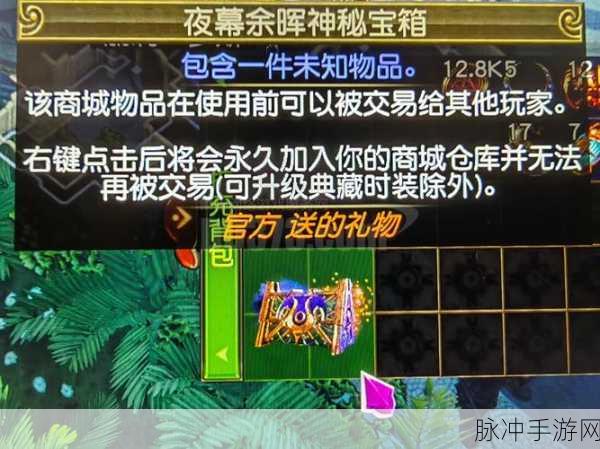 传奇世界,揭秘精密宝箱5的获取与开启奥秘