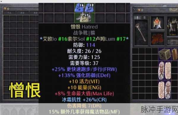 暗黑2符文之语揭秘,怨恨底材背后的无尽诱惑