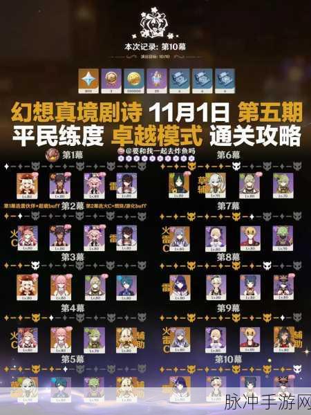原神邪从之境高分攻略,策略、角色搭配与操作技巧全解析