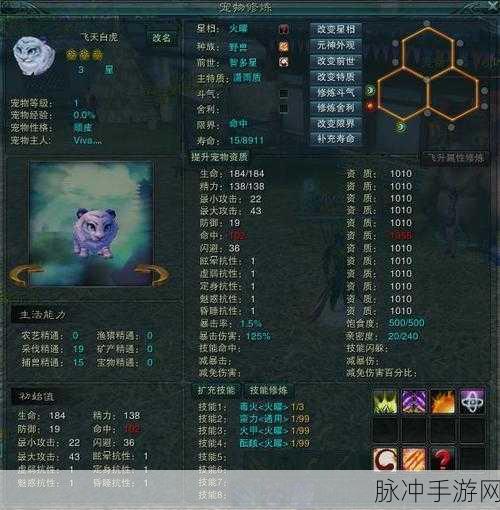 诛仙手游深度探索,宠物资质与成长率,谁主沉浮?宠物养成全攻略