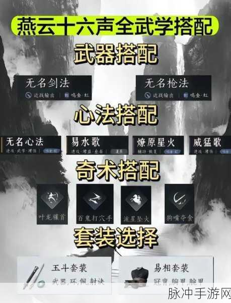 燕云十六声,九曲惊神枪武学天赋深度解读,踏上江湖霸主之路!