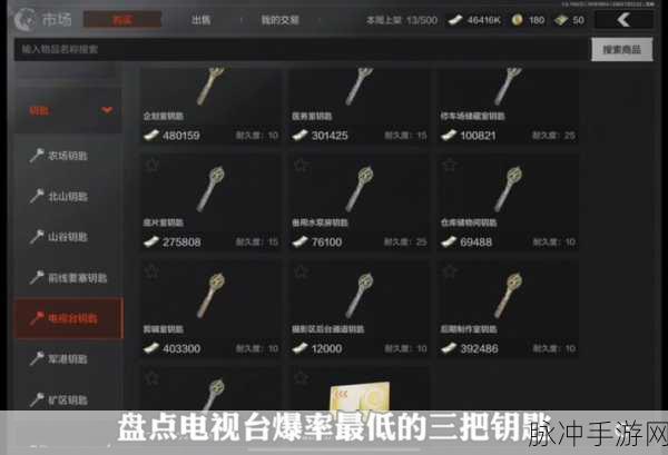 暗区突围钥匙链获取全攻略,任务指南与流程深度剖析