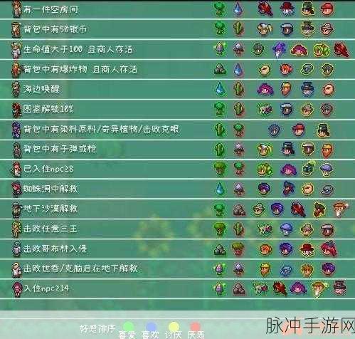 泰拉瑞亚NPC入住全攻略,角色与环境完美融合