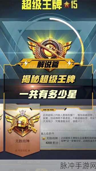 和平精英超级王牌星级揭秘,荣耀之路无止境