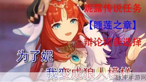 妮露传说任务词条全解析,打造顶尖战斗配置