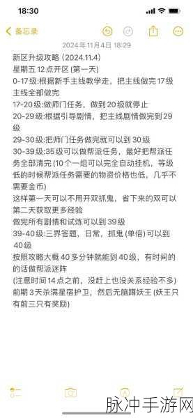 梦幻西游手游新区冲级全攻略,新手如何迅速跻身高手行列