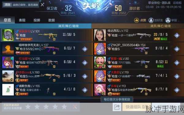 穿越火线:枪战王者CFM排位赛时间全解析