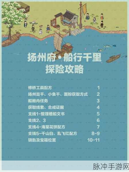 江南百景图扬州府解锁秘籍,知府们的探险宝典
